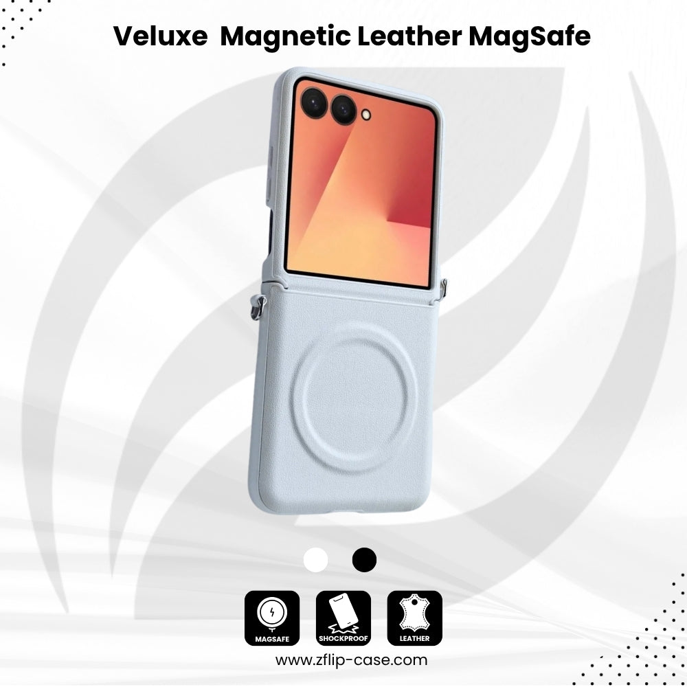 Veluxe Flip 7, 6 Magnetic Leather MagSafe Case