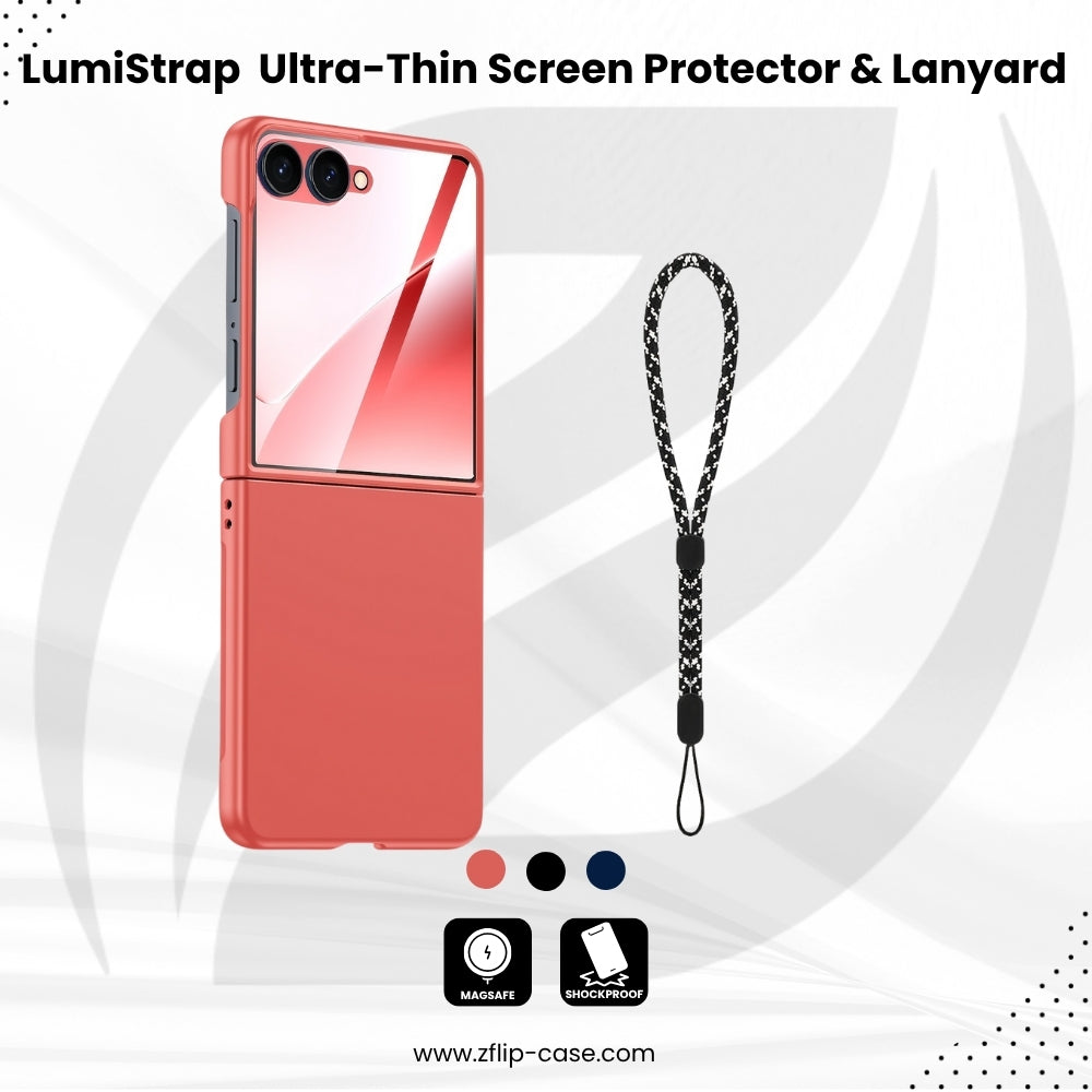 LumiStrap Flip 7,7 FE Ultra-Thin  Screen Protector & Lanyard Case