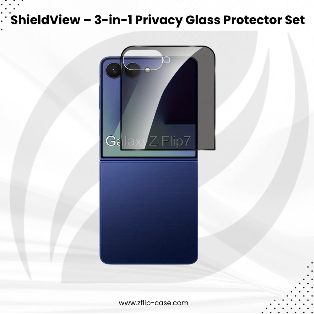 ShieldView Flip  7,6,5– 3-in-1 Privacy Glass Protector Set