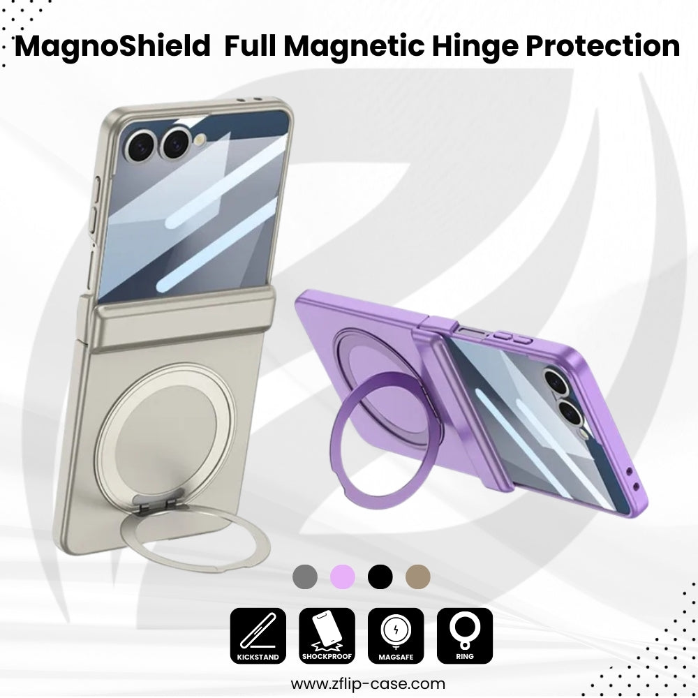 MagnoShield Z Flip 7, 7 FE Full Magnetic Hinge Protection Case
