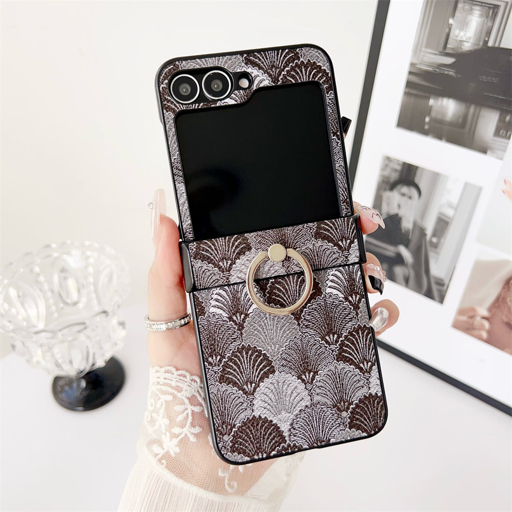 GlamRing Z Flip 6, 5 Luxury Shockproof Ring Stand Case