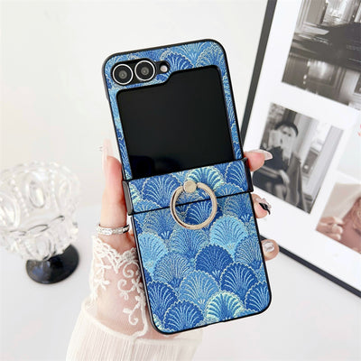 GlamRing Z Flip 6, 5 Luxury Shockproof Ring Stand Case