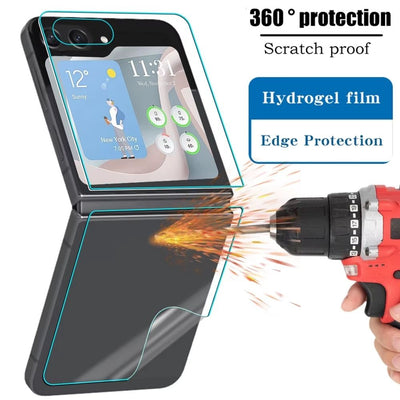 HydroShield Z Flip Screen Protector 9 in 1 Full Cover Hydrogel Film