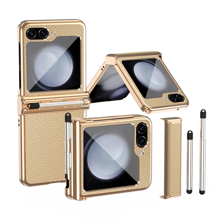 LuxeLychee Flip 7, 6, 5 & 4 Magnetic Hinge & Pen Slot Case – Z
