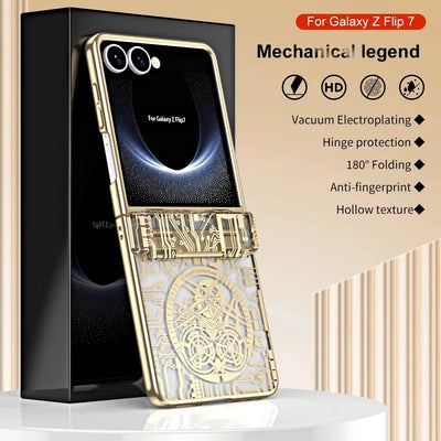 MechaLux Flip 7,6,5,4 – Electroplated Clear Armor Case
