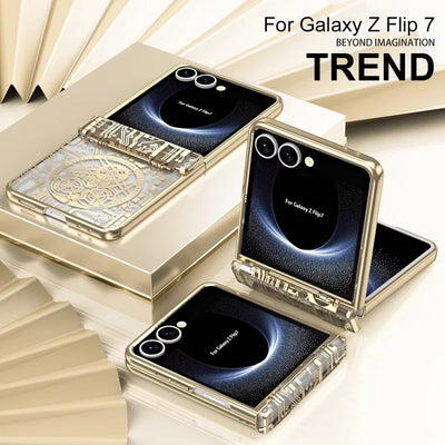 MechaLux Flip 7,6,5,4 – Electroplated Clear Armor Case