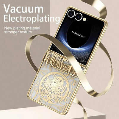 MechaLux Flip 7,6,5,4 – Electroplated Clear Armor Case