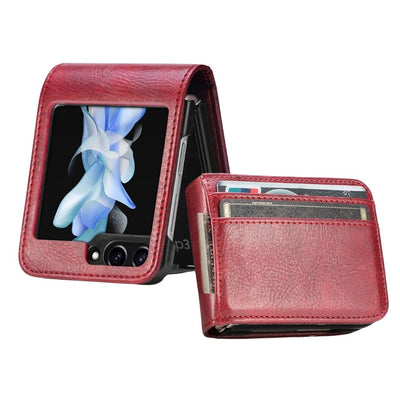 FlexiLeather Z Flip 6, 5 Shockproof Leather Case