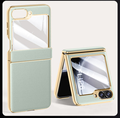 VelvetGuard Z Flip 6, 5 Luxe Armor Case