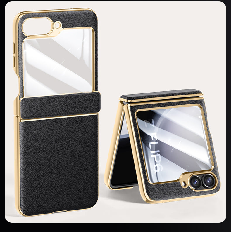 VelvetGuard Z Flip 6, 5 Luxe Armor Case