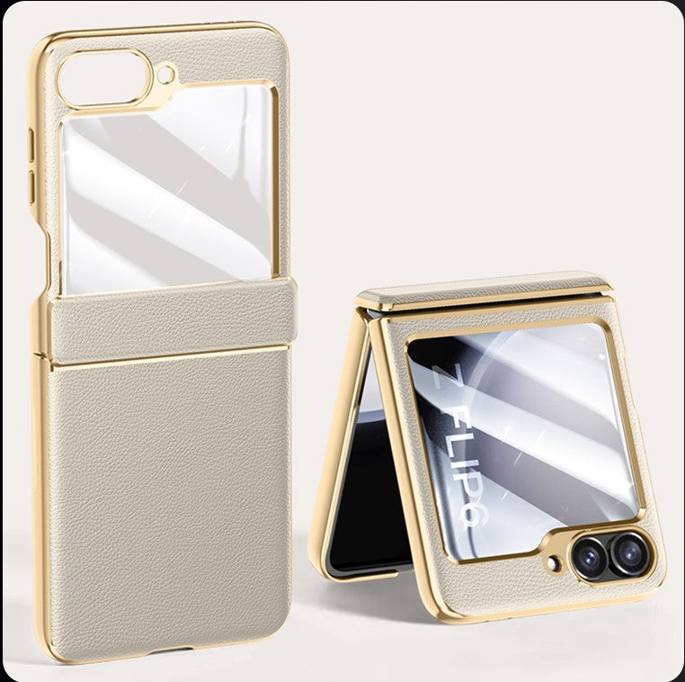 VelvetGuard Z Flip 6, 5 Luxe Armor Case