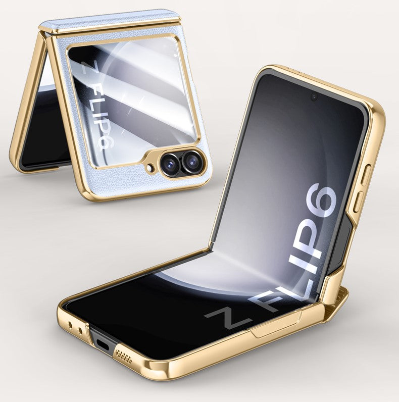 VelvetGuard Z Flip 6, 5 Luxe Armor Case