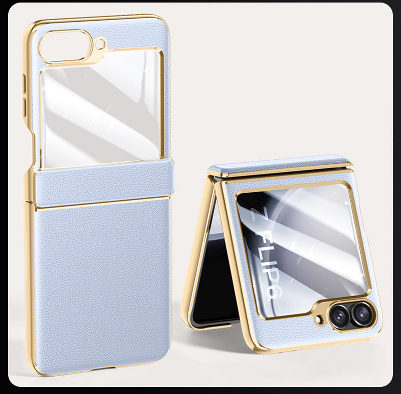 VelvetGuard Z Flip 6, 5 Luxe Armor Case